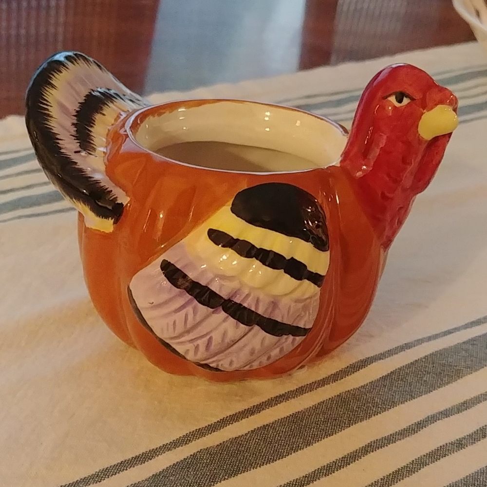 Festive Fall Turkey Plant Holder